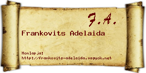 Frankovits Adelaida névjegykártya